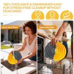 Updated 4-in-1 Tortilla Sealer Crimper, Adjustable 4"+6"+8"+10" Tortilla Press Quesadilla Sealer, Double Leak-Proof Design for Perfect Sealed Burritos, Tacos and Creative DIY Cooking, Dishwasher Safe