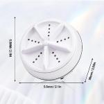 Portable Washing Machine, Mini Ultrasonic Washing Machine 3 in 1 Dishwashers Ultrasonic Waves Suitable for Home, Business, Travel, College Room, RV, Apartment (3.5IN)