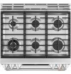 GE C2S950P2MS1 Cafe 30 inch Smart Double-Oven Range With Convection Bundle with Premium 3 YR CPS Enhanced Protection Pack