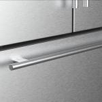 DUURA Elite DE210FDBMDSS Refrigerator Built in with French Doors Adjustable Glass Shelves Dual Drawer Bottom Freezer with Ice Maker, LED Interior Light and Stainless Steel Exterior, 36-Inch, Metallic