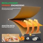 Heapsion Food Warming Mat, Electric Plate with 6 Level Temp 5 Hour Timer, 24x15'' Roll-Up Portable Warming Tray for Dinner Parties, Gatherings, and Holidays (Beige)