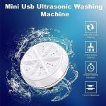 Portable Washing Machine, Mini Ultrasonic Washing Machine 3 in 1 Dishwashers Ultrasonic Waves Suitable for Home, Business, Travel, College Room, RV, Apartment (3.5IN)