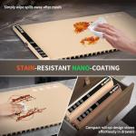 Heapsion Food Warming Mat, Electric Plate with 6 Level Temp 5 Hour Timer, 24x15'' Roll-Up Portable Warming Tray for Dinner Parties, Gatherings, and Holidays (Beige)