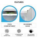 Koolatron 7.0 Cubic Feet Capacity White Upright freezer - 4 fixed grid shelves, Garage Ready, Meat Storage, Manual Defrost, Space Saving, Congelador For Home, Apartment, Basement, Dorm, Room