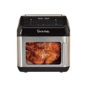 Sur La Table Left Hinge Multi-Function Air Fryer, 13 qt, Black