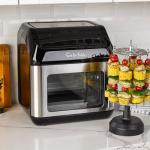 Sur La Table Left Hinge Multi-Function Air Fryer, 13 qt, Black