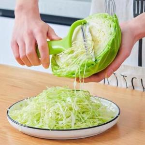 Green Cabbage Shredder,Vegetable Cutter Cabbage Slicer,Stainless Steel Fruit Vegetable Potato Peeler Graters Kitchen Must Have for Home Restaurants Kitchen Utensils (18 * 12cm)