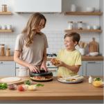 8 Inch BPA-Free Multifunctional Snack Sealer Tool – Tortilla Sealer, Taco Crimper, Quesadilla/Empanada/Samosa Maker, Burrito Press & Sandwich Sealer for DIY Snacks & Lunchboxes (Black Yellow)