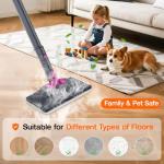 ScrubWiz 10-in-1 Steam Cleaner, Steam Mop & Detachable Handheld Steam cleaner with 320ml Water Tank, 10s Fast Heating, Portable Steamer for Kitchen, Floor, Tiles, Window, BBQ Grill, Car, Mid Gray