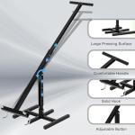 MEILANHUI Manual Trash Compactor, Roadside Trash Can Compactor with Adjustable Handle, Trash Compactor for 25-145 Gallon Trash Can with Wheels, Fit Use of Garden, Restaurant and Office