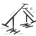 MEILANHUI Manual Trash Compactor, Roadside Trash Can Compactor with Adjustable Handle, Trash Compactor for 25-145 Gallon Trash Can with Wheels, Fit Use of Garden, Restaurant and Office