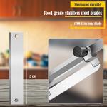 CHENKENI Manual Frozen Meat Slicer (Stainless Steel) for Home and Commercial Use, Multi-Purpose Food Slicer, for Home Cooking of Hot Pot Shabu Shabu BBQ