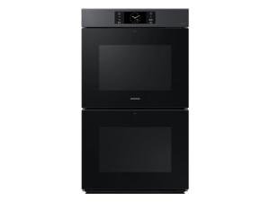 SAMSUNG Bespoke 30" Double Wall Oven with AI Pro Cooking Camera, Matte Black Steel, NV51CG700DMTAA