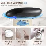 SAKAMOSH Electric Can Opener Smooth Edge, Battery Operated Kitchen Can Opener for Seniors with Arthritis, One Touch Side Cut Fits Most Can Sizes, Left-handed Friendly, Ideal Holiday Gift