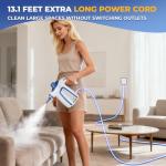 AGORVIO Steam Cleaner, Handheld Steam Cleaner for Home, Pressurized Steamer for Cleaning Carpet, Floor, Upholstery and Car, 13ft Extra-long Power Cord & 11 Multi-Purpose Accessories