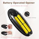 SAKAMOSH Electric Can Opener Smooth Edge, Battery Operated Kitchen Can Opener for Seniors with Arthritis, One Touch Side Cut Fits Most Can Sizes, Left-handed Friendly, Ideal Holiday Gift