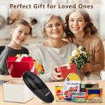 SAKAMOSH Electric Can Opener Smooth Edge, Battery Operated Kitchen Can Opener for Seniors with Arthritis, One Touch Side Cut Fits Most Can Sizes, Left-handed Friendly, Ideal Holiday Gift