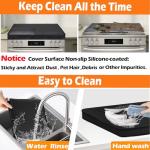 TWAKAP Gas Stove Covers For Gas Stove Top Keep clean, Gas Stove Top Sapce Extend, Upgrade 3-layer Cover with built-in hard board,30" x 21" Waterproof Foldable Gas Stove Top Covers