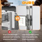 onlyfire Stainless Steel Pig Lamb Roaster with 15W 110V Powerful Motor, Spit Rotisserie Kit with Adjustable Height Stand for Outdoor Cooking, Camping, Holds Up to 132LBS