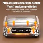 LED Yogurt Maker Machine - 1.6L Probiotic Incubator for Homemade Greek Yogurt, Natto, Rice Wine - Easy-to-Use Fermentation Appliance for Healthy Living