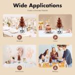4 Tier Chocolate Fountain Party Fountain, Stainless Steel Electric Chocolate Fondue Fountain Machine for Birthday Party Wedding