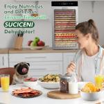 Food Dehydrator Machine 18 Stainless Steel Trays 1000W Commercial Food Dehydrator with 24H Digital Timer LED Temperature Control Food Dryer Beef Jerky Maker for Dehydrated Meat Fruit Herb