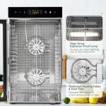 Food Dehydrator Machine 18 Stainless Steel Trays 1000W Commercial Food Dehydrator with 24H Digital Timer LED Temperature Control Food Dryer Beef Jerky Maker for Dehydrated Meat Fruit Herb