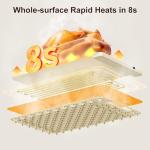 Warming Mat for Food –Electric Food Warming Tray for Buffet withFast Heating Mat with Timer and 4 Heat Levels, Portable Rollable Food Warming Mat for Countertop Portable Heating Pad for Parties Family