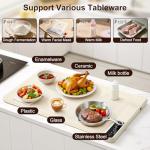 Warming Mat for Food –Electric Food Warming Tray for Buffet withFast Heating Mat with Timer and 4 Heat Levels, Portable Rollable Food Warming Mat for Countertop Portable Heating Pad for Parties Family