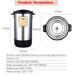 Automatic Digital Yogurt & Cheese Maker Machine, 12/18L Commercial Fermentation Appliance for Home & Bar Use, Perfect for Yogurt Lovers and Cheese Enthusiasts