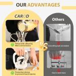 CAROD Classical Butter Churner, 1.5L Glass Jar with Hand Injury Prevention Device & Sifting Lid, 50oz Hand Crank Jar Maker Creates Fresh Homemade Butter within 15 Min, Ideal DIY Kitchen Gift