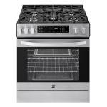 Kenmore 2276843 5.6 cu. ft. Front Control Gas Range Oven with 5 Burners - Fan Convection, Air Fry, Self Clean, Turbo Boil+, Chrome Racks, Cast Iron Grates, Wok Ring, LP Kit - Stainless Steel