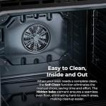 Kenmore 2276843 5.6 cu. ft. Front Control Gas Range Oven with 5 Burners - Fan Convection, Air Fry, Self Clean, Turbo Boil+, Chrome Racks, Cast Iron Grates, Wok Ring, LP Kit - Stainless Steel