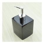 Modern Square Refillable Hand Sanitizer/Soap Dispenser Pump Bottle for Bathroom Cabinet and Kitchen Countertops