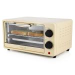 MegaChef 9.5 Quart Electric Counter Top 2 Slice Toaster Oven with Built in Timer, Bake, Broil, Toast (Cream)