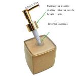 Modern Square Refillable Hand Sanitizer/Soap Dispenser Pump Bottle for Bathroom Cabinet and Kitchen Countertops