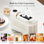 Mesenymm Portable Countertop Ice Maker Machine with Ice Tongs, 8 Cubes in 10 Mins, Compact Mini Ice Maker for Home/Camping/Office Bar/Party/Car