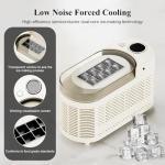 Mesenymm Portable Countertop Ice Maker Machine with Ice Tongs, 8 Cubes in 10 Mins, Compact Mini Ice Maker for Home/Camping/Office Bar/Party/Car