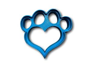 Arbi Design Heart Shape Dog Paw Cookie Cutter