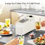 Mesenymm Portable Countertop Ice Maker Machine with Ice Tongs, 8 Cubes in 10 Mins, Compact Mini Ice Maker for Home/Camping/Office Bar/Party/Car