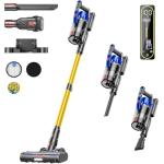 Cordless Vacuum Cleaner, 650W 55KPA 70Mins Vacuum Cleaners for Home, Self-Standing Stick Vacuum with Removable Battery, Wall Mount Charging, Anti-Tangle Roller Brush for Pet Hair, Carpet, All Floors