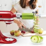 Bestand Spiralizer Attachment Compatible with KitchenAid Stand Mixer, Comes with Peel, Core and Slice, Not KitchenAid Brand Spiralizer Attachment (5 Blades)