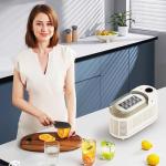 Mesenymm Portable Countertop Ice Maker Machine with Ice Tongs, 8 Cubes in 10 Mins, Compact Mini Ice Maker for Home/Camping/Office Bar/Party/Car