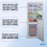 Summit 24" Bottom Freezer Refrigerator, Counter Depth Refrigerator- Freezer, Energy Star, White - FFBF121W (Right Hand Door)