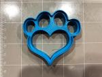 Arbi Design Heart Shape Dog Paw Cookie Cutter