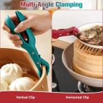 Hot Plate Grippers, Hot Plate Gripper Lifters Tongs, Multi-function Anti-Scald Bowl Clip,Silicone Non-slip Hot Dish Plate Holder, Portable Hot Bowls Tongs,Kitchen Utensil for Bowl, Dishes (Mix*2)