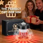 Electric Whiskey Smoker Kit - 7-Color LED, 6 Wood Flavors, Rechargeable Cocktail Smoker for Bourbon, Drinks & Food - Complete Bar Tool Set Gift