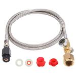 GURUDAR CO2 Tank Adapter with Stainless Steel Hose