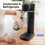 Carbonated Water Maker – Portable Manual Soda Maker for Sparkling Water & Fizzy Drinks – No Electricity, CO₂ Cylinder Not Included – Iceless Soda Machine for Home & Kitchen