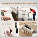 Monteka Warming Mat for Food 24.8"×15", Electric Warming Trays with APP & Button Control, Silicone Fast Heating Mat for Countertop, Rollable Dishwasher Safe Food Warmer for Parties Buffets Home Travel